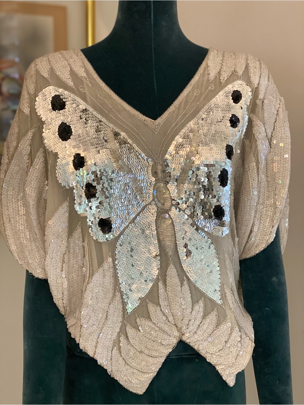 Vintage Sequin Butterfly RARE - Picture 3 of 12